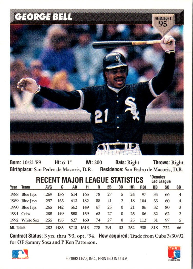 1993 Donruss George Bell