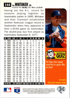 1996 Collector's Choice Lou Whitaker #144