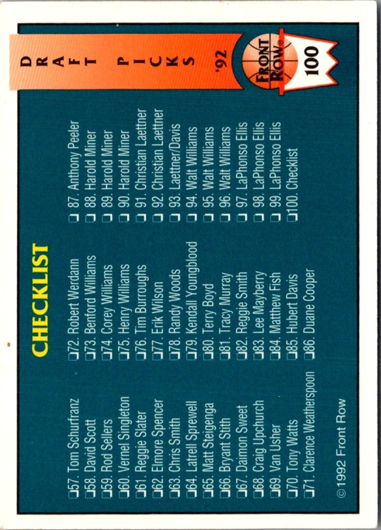 1992 Front Row Christian Laettner Christian Laettner