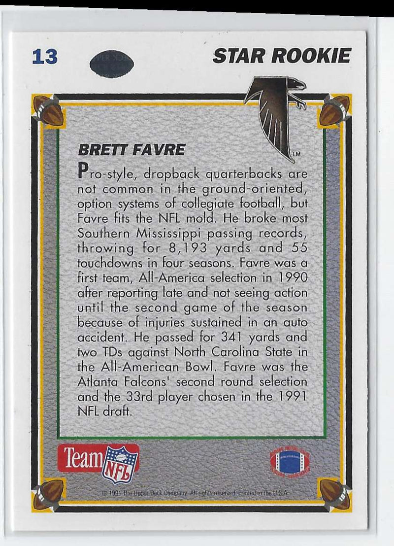 1991 Upper Deck Brett Favre