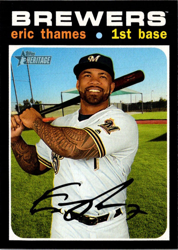 2020 Topps Heritage Eric Thames #397