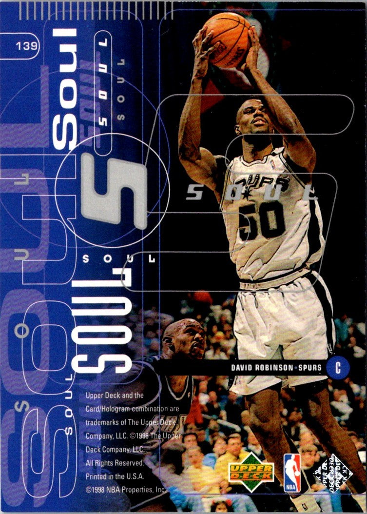 1998 Upper Deck Tim Duncan/David Robinson