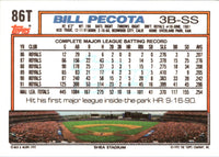 1992 Topps Traded Bill Pecota #86T