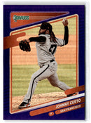 2021 Donruss Holo Blue Johnny Cueto