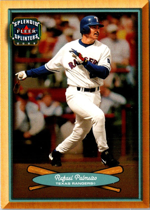 2003 Fleer Splendid Splinters Rafael Palmeiro #74