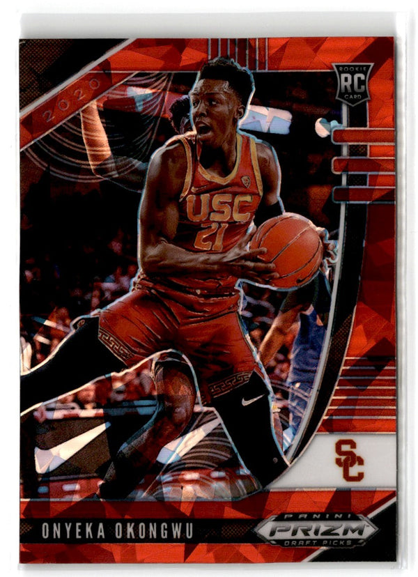 2020 Panini Prizm Draft Picks Collegiate Red Onyeka Okongwu #45