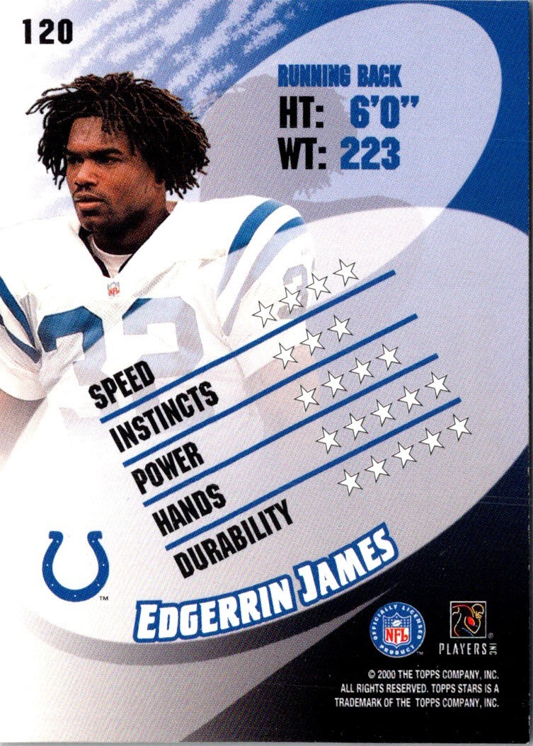 2000 Topps Stars Edgerrin James