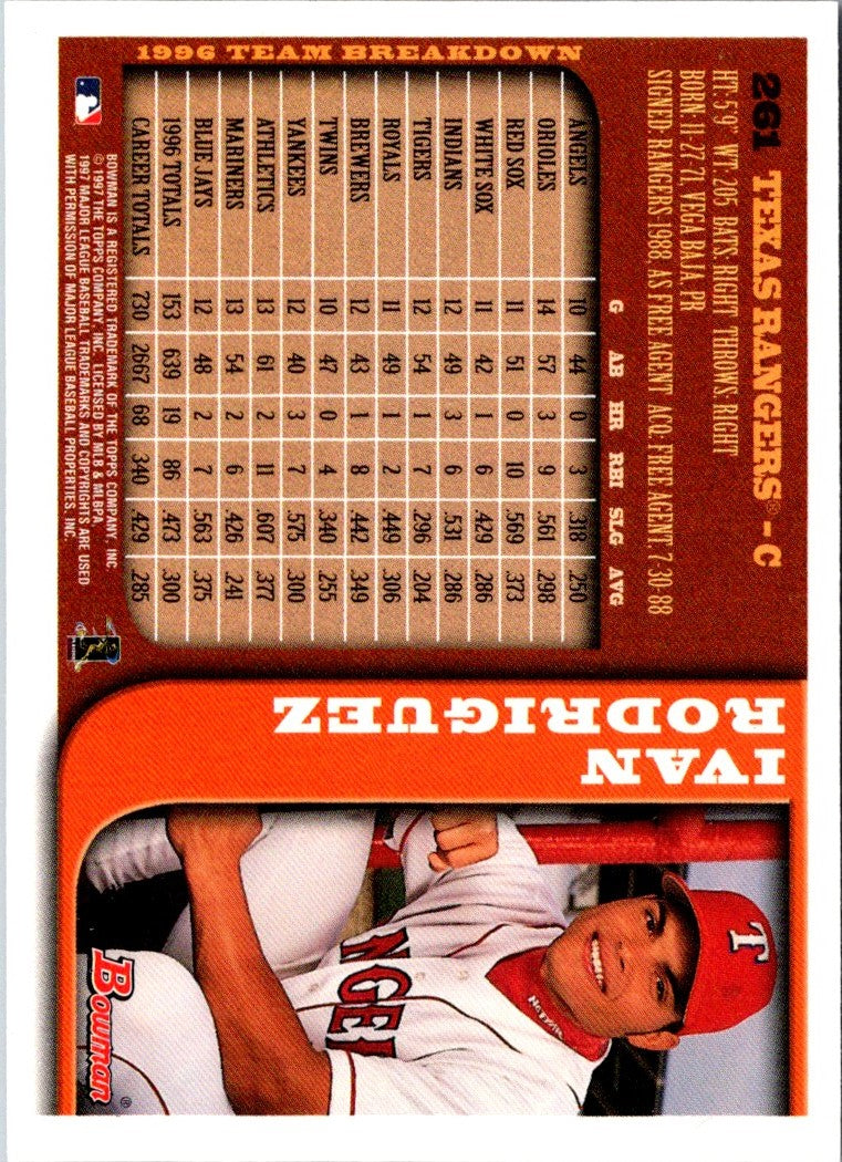 1997 Bowman Ivan Rodriguez