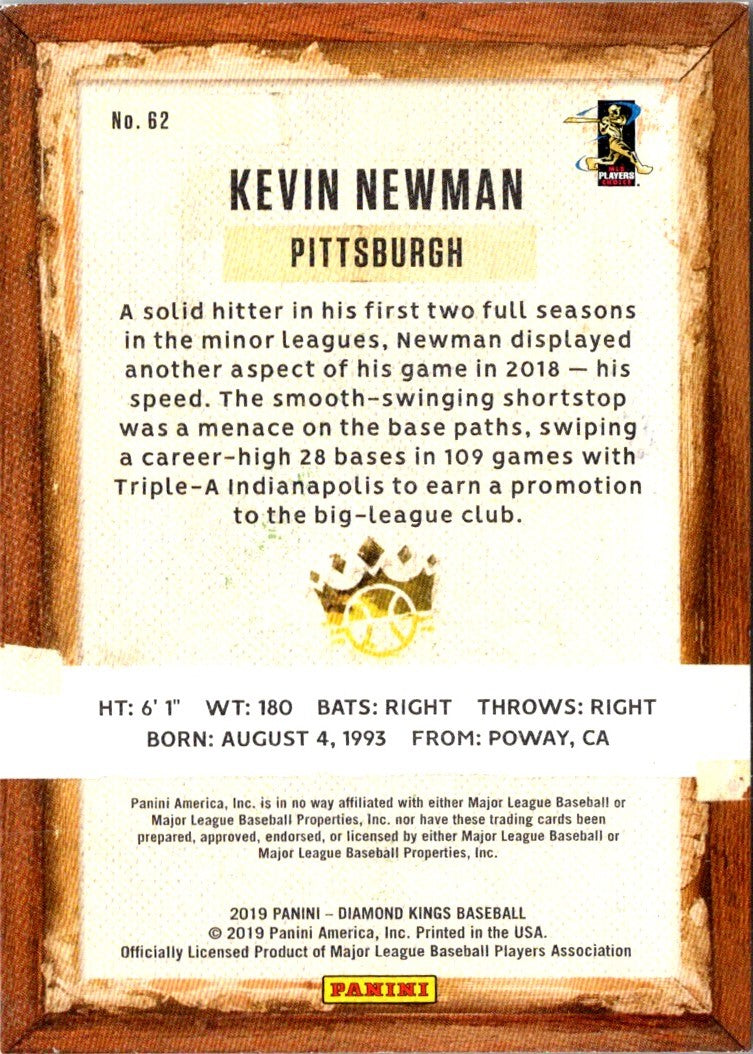 2019 Panini Diamond Kings Kevin Newman