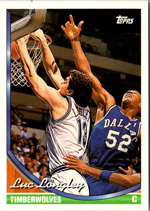 1993 Topps Luc Longley #290