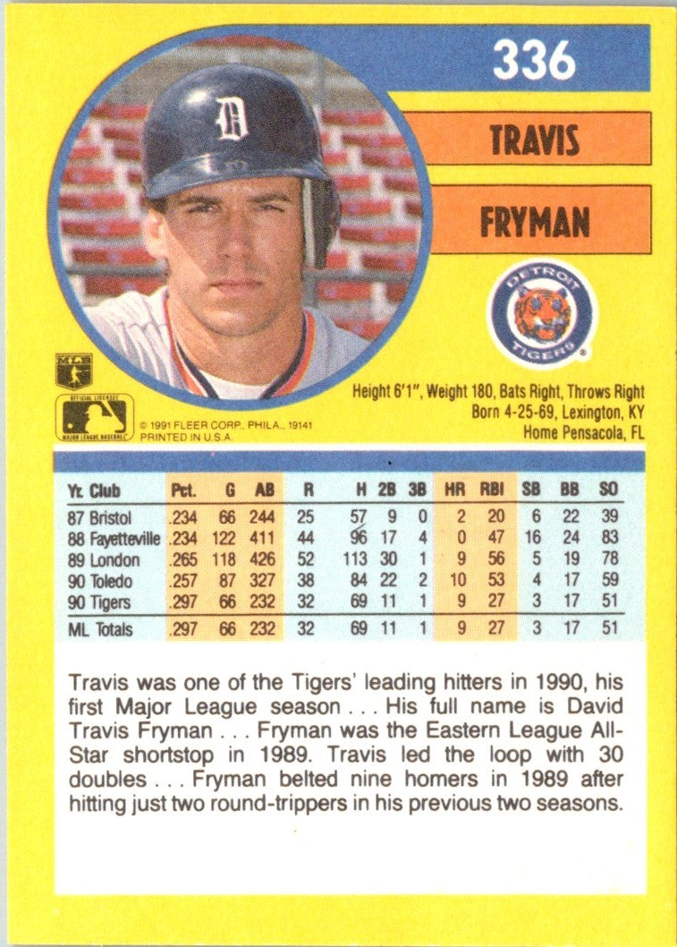 1991 Fleer Travis Fryman