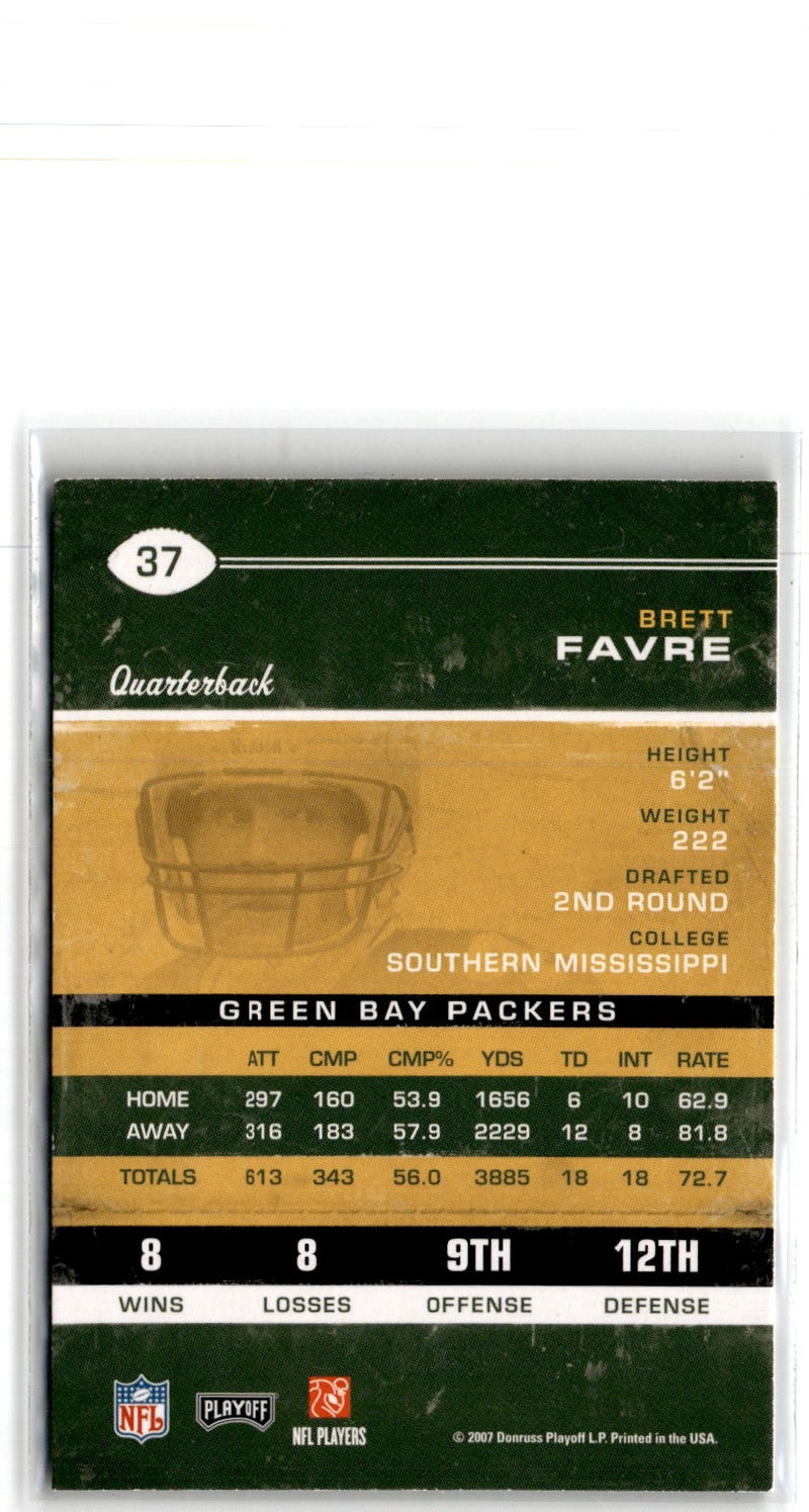 2007 Playoff Contenders Brett Favre