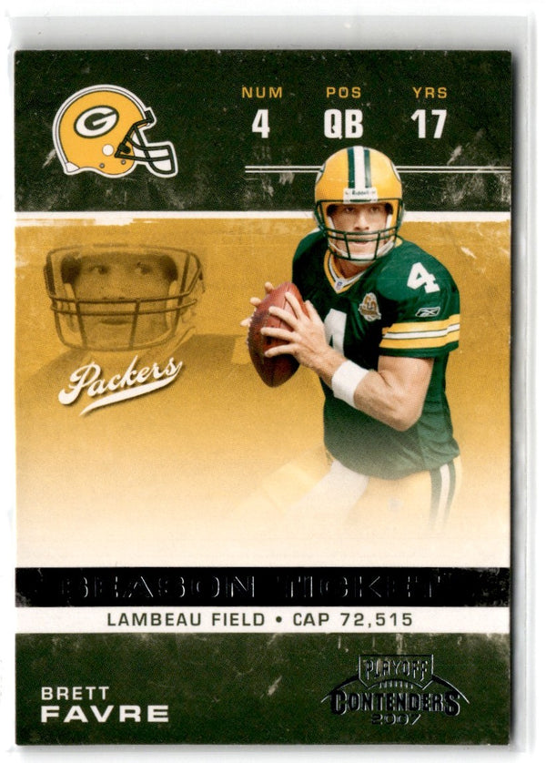 2007 Playoff Contenders Brett Favre #37