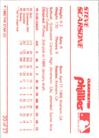 1990 Star Clearwater Phillies Steve Scarsone #20