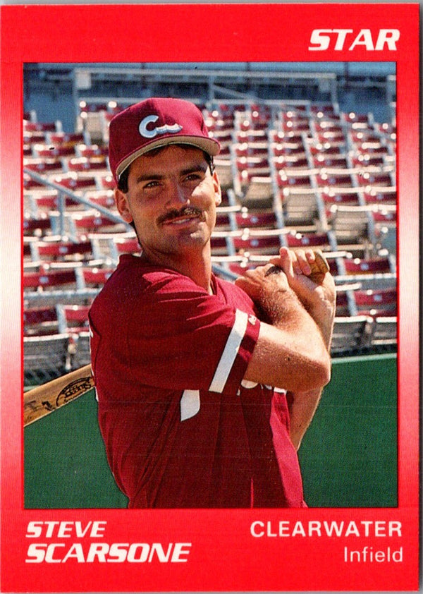 1990 Star Clearwater Phillies Steve Scarsone #20