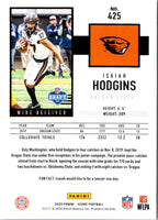 2020 Score Purple Isaiah Hodgins #425