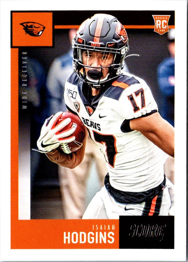 2020 Score Purple Isaiah Hodgins #425