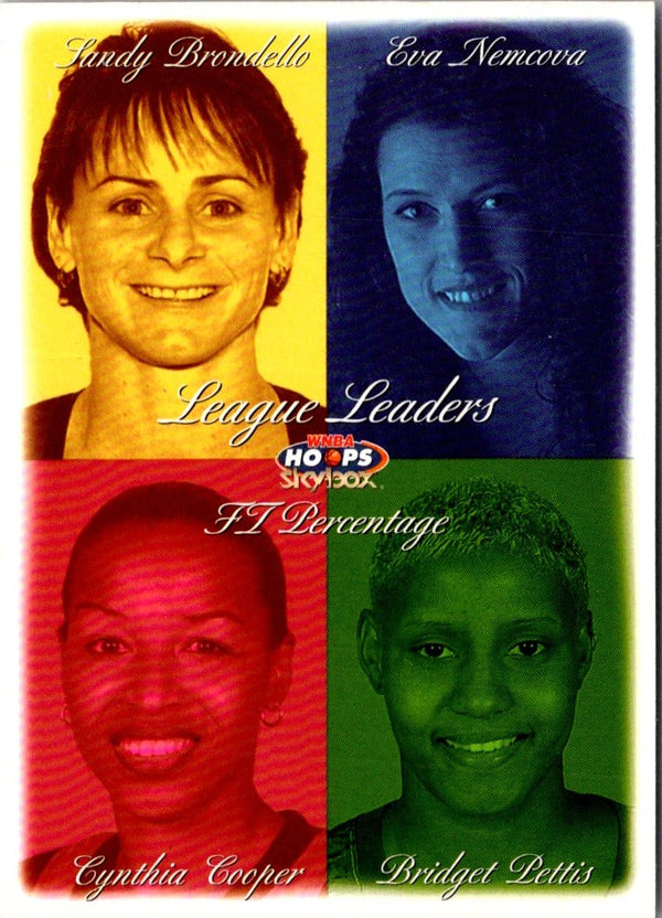 1999 Hoops WNBA Sandy Brondello/Eva Nemcova/Bridget Pettis/Cynthia Cooper #11