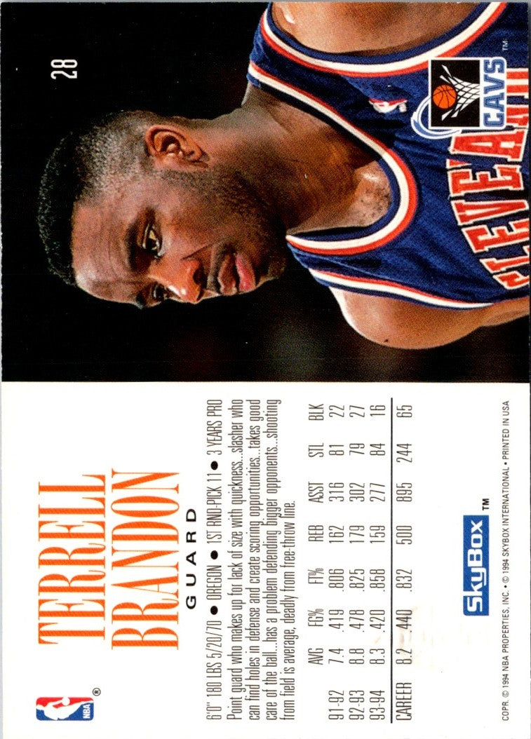 1994 SkyBox Terrell Brandon