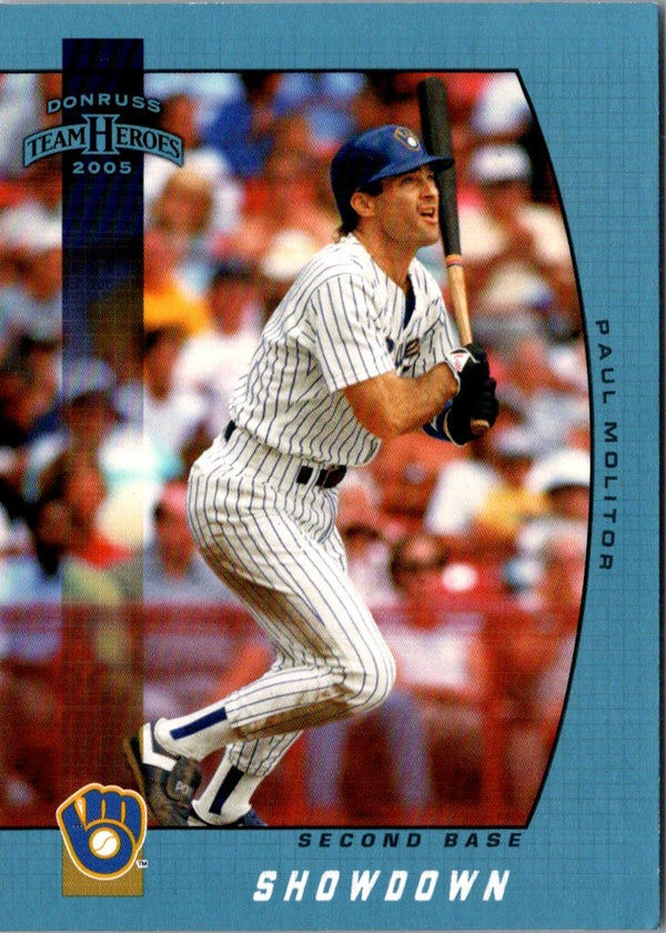 2005 Donruss Team Heroes Showdown Blue Paul Molitor #175