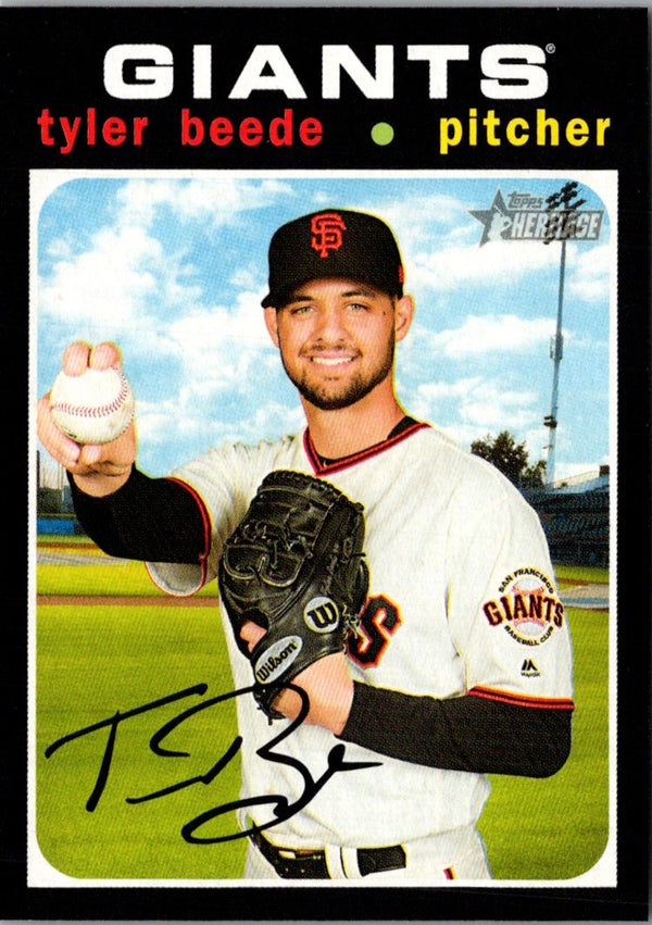 2020 Topps Heritage Tyler Beede #163