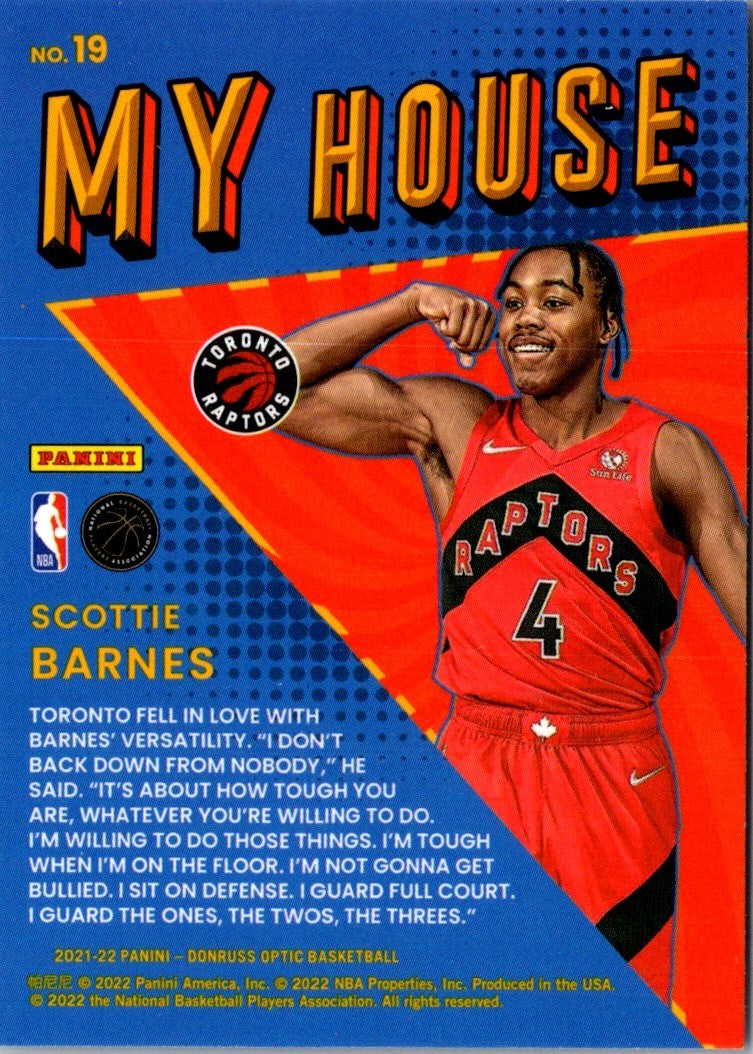 2022 Donruss Optic Express Lane Scottie Barnes