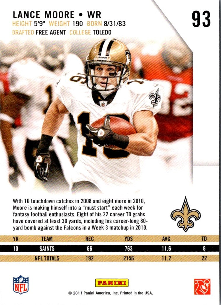 2011 Panini Lance Moore