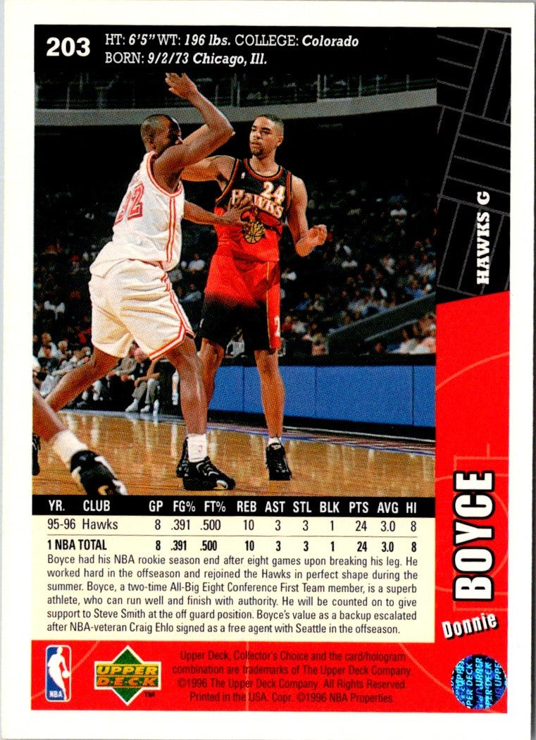 1996 Collector's Choice Donnie Boyce