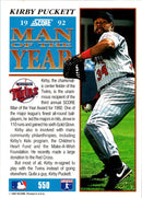 1993 Score Kirby Puckett