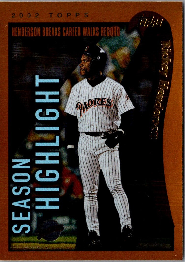 2002 Topps Rickey Henderson