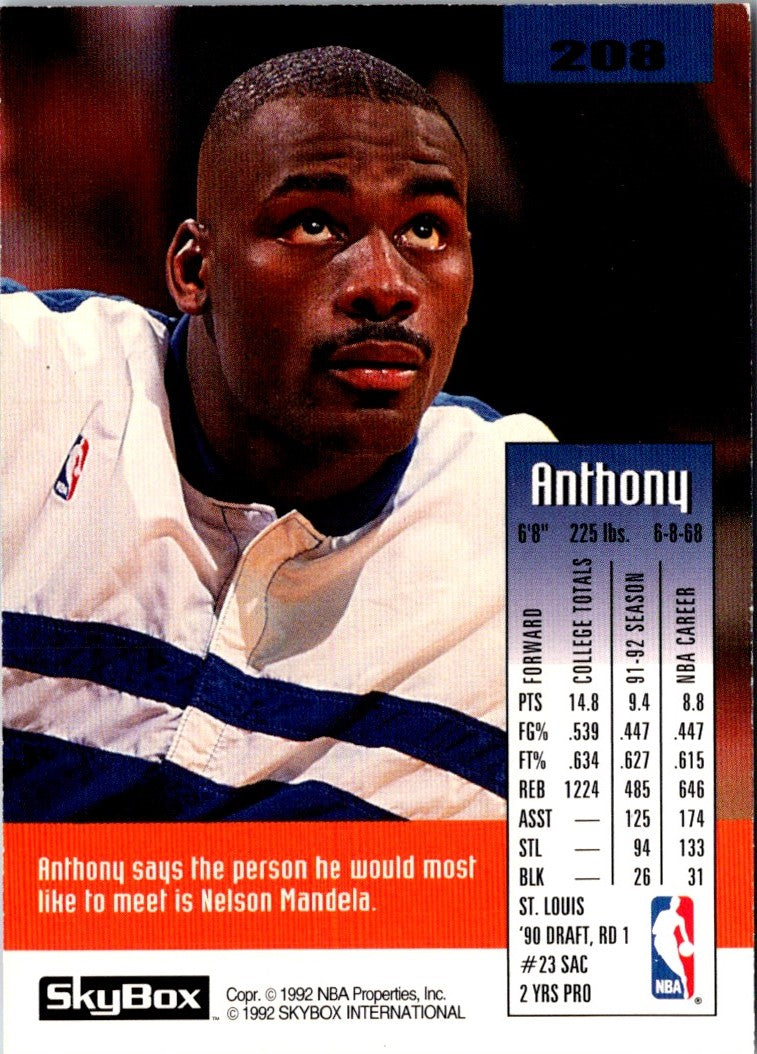 1992 SkyBox Anthony Bonner