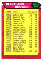 1976 Topps Cleveland Browns #456