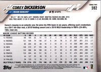 2020 Topps Corey Dickerson #592