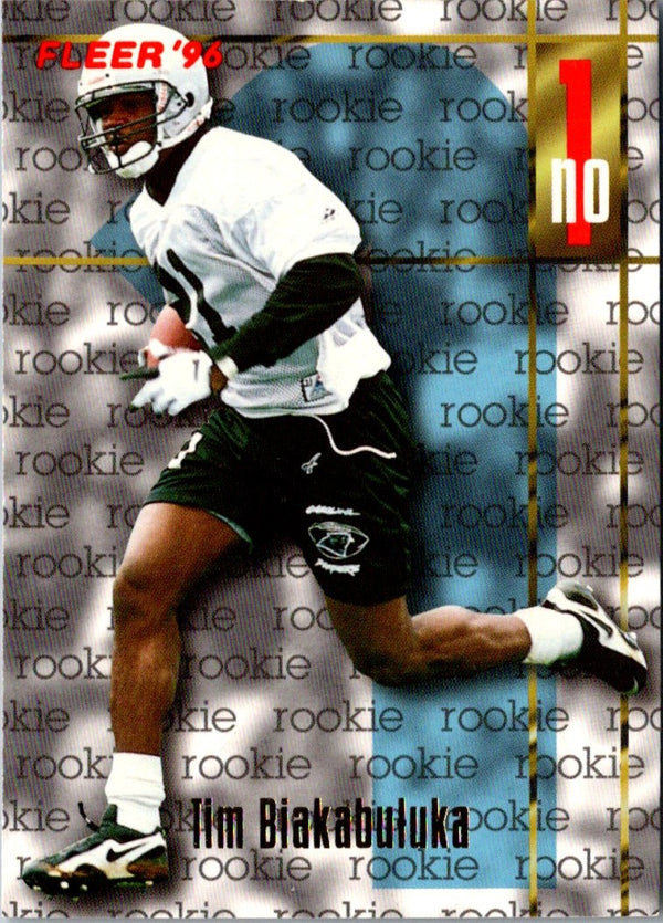 1996 Fleer Tim Biakabutuka #144 Rookie