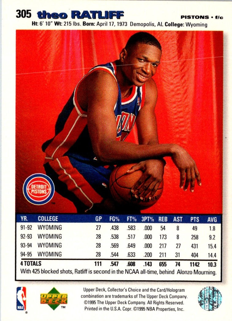 1995 Collector's Choice Theo Ratliff