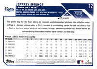 2023 Topps Jeffrey Springs #12