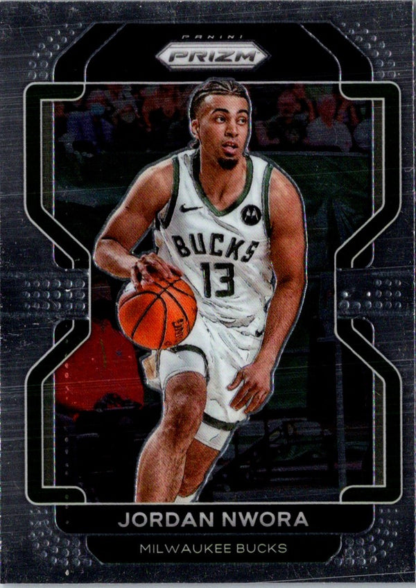 2021 Panini Prizm Blue Jordan Nwora #80