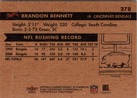 2001 Fleer Tradition Glossy Brandon Bennett #278