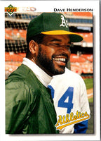 1992 Upper Deck Dave Henderson #172