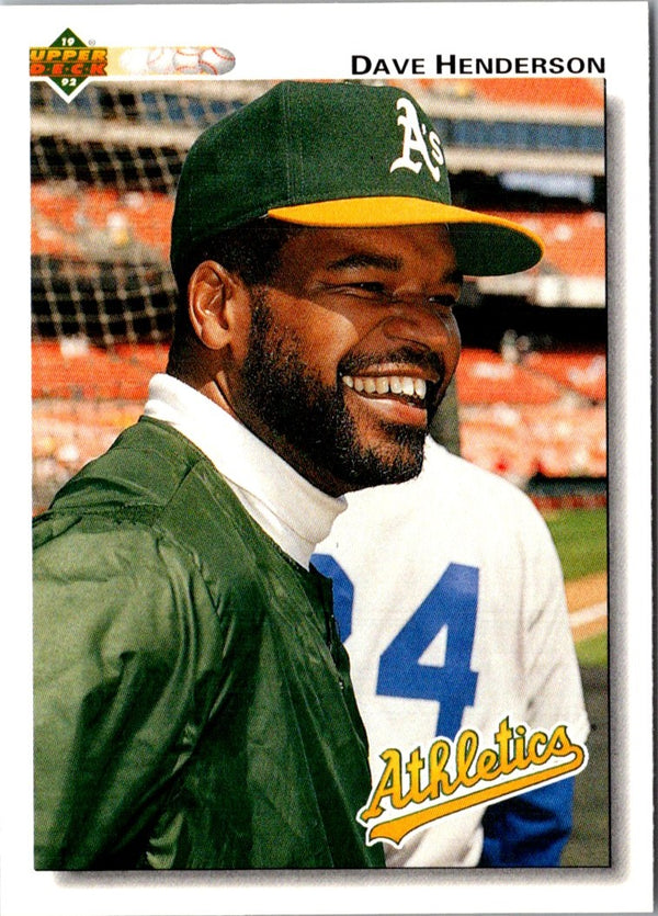 1992 Upper Deck Dave Henderson #172