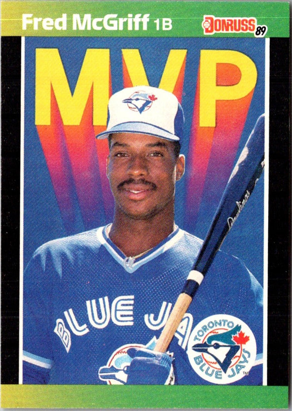 1989 Donruss Bonus MVP's Fred McGriff #BC-19D