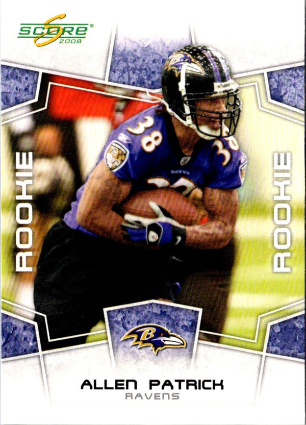 2008 Score Allen Patrick #429 Rookie