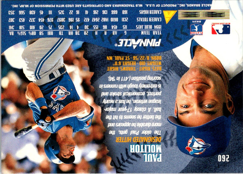 1995 Pinnacle Paul Molitor