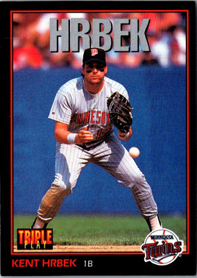 1993 Triple Play Kent Hrbek #128