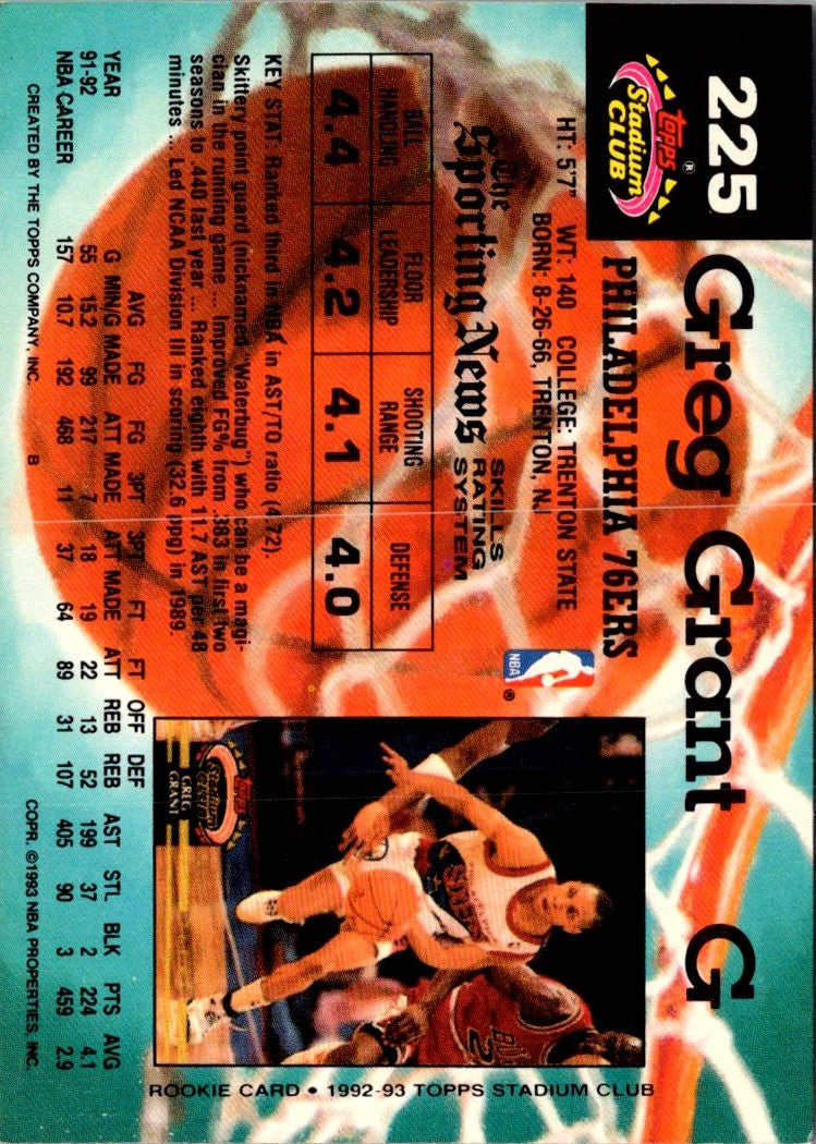 1992 Stadium Club Members Only Greg Grant