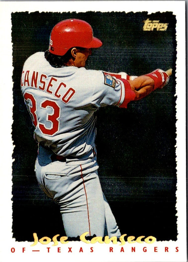 1995 Topps CyberStats (Spectralight) Jose Canseco #161