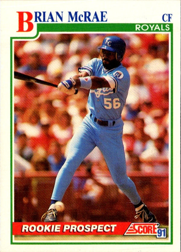 1991 Score Brian McRae #331 Rookie