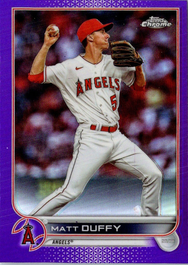 2022 Topps Chrome Update Purple Refractor Matt Duffy #USC73