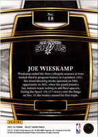 2021 Panini Select Joe Wieskamp #18 Rookie