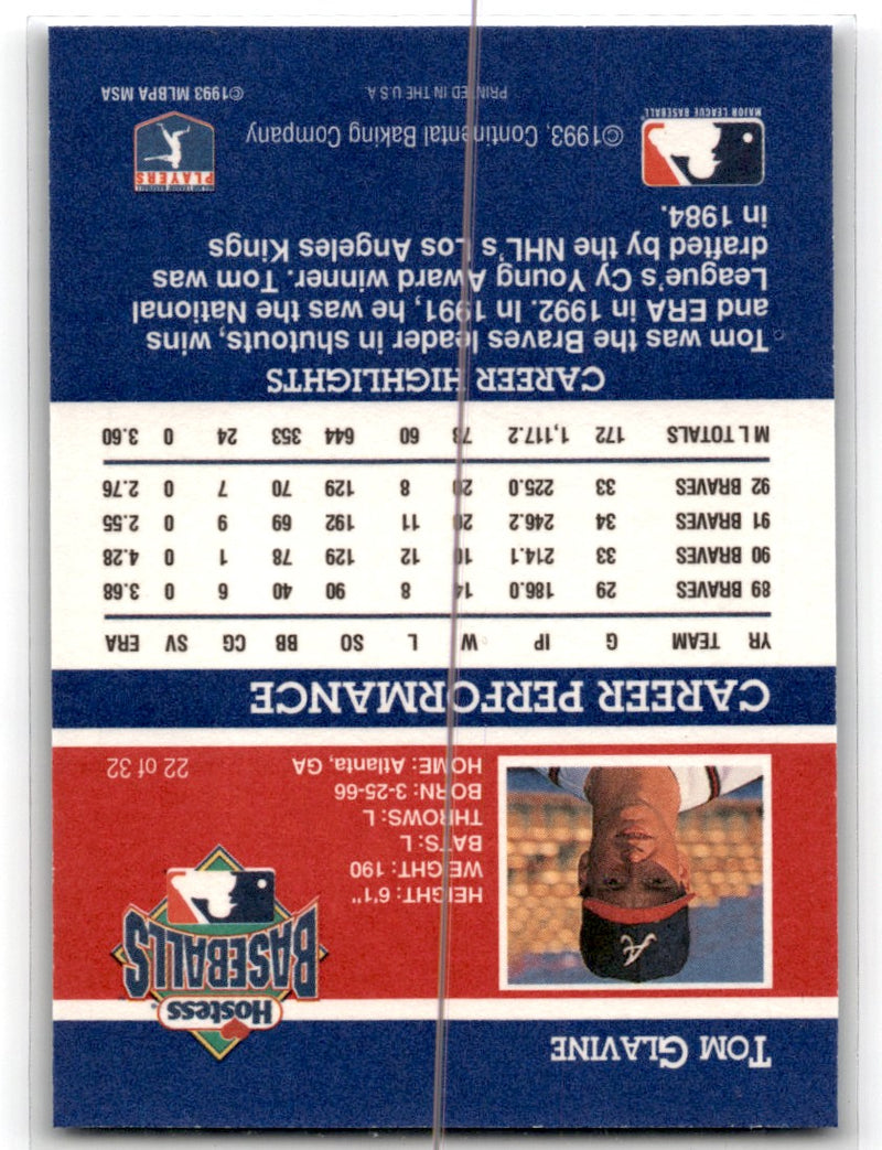 1993 Hostess Tom Glavine